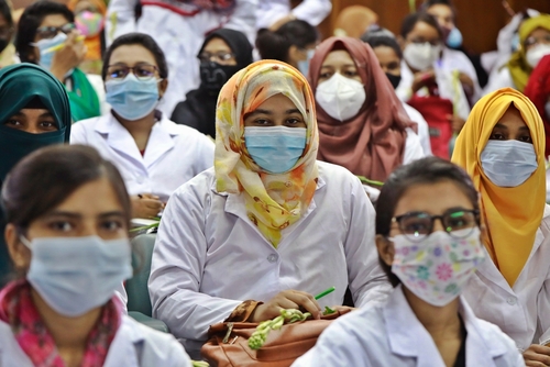 Bangladeshi MBBS students during Orientation